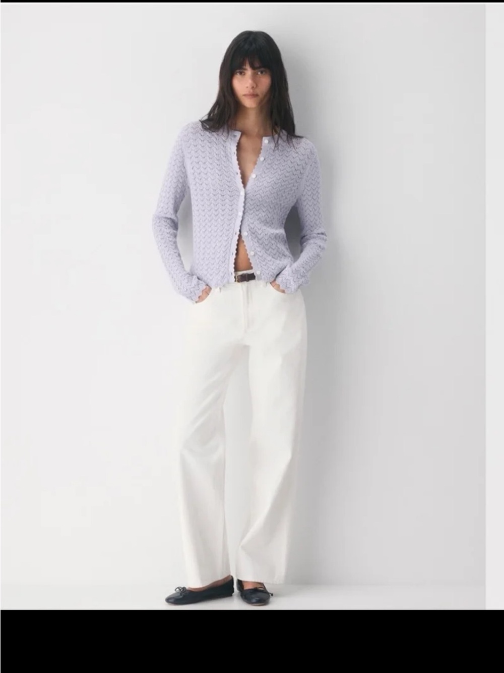 Aritzia Wilfred Prelusion Cardigan in Wildflower Lilac size Large